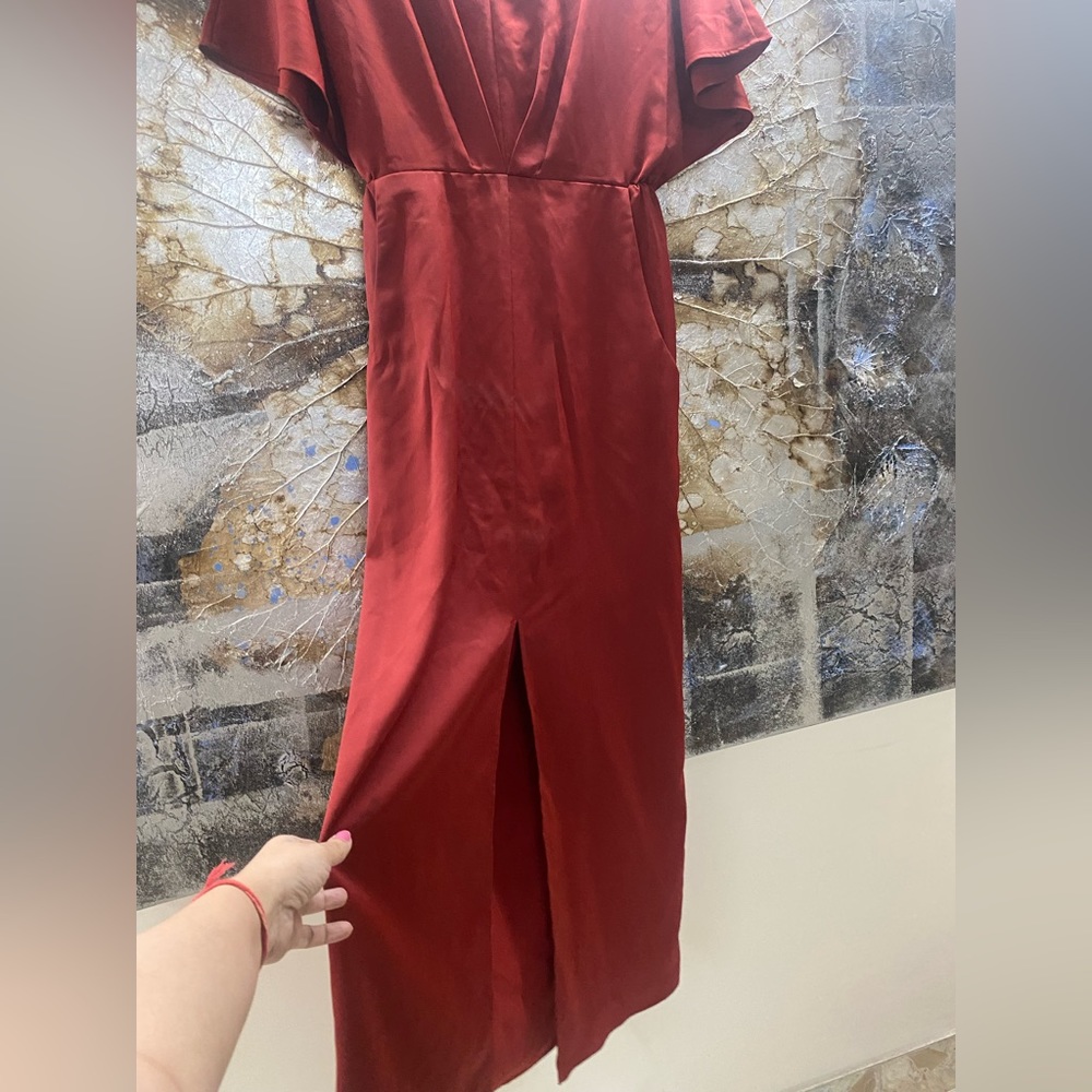 FOREVER NEW MIDI DRESS WITH FRONT POCKETS AND SLIT. VERY SMART AND CHIC! - Picture 3 of 4